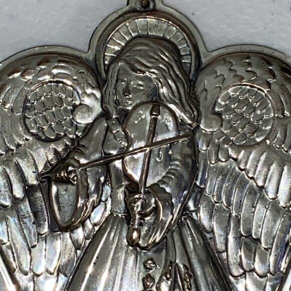 VTG Towle Sterling Silver Christmas Ornament Only Angel 1994 4th Edition 3.5” - Picture 5 of 8